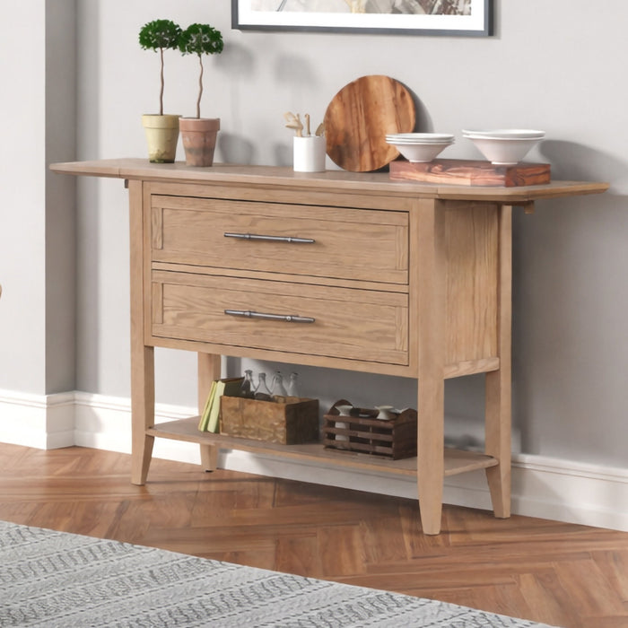 Sable Crest - Drop Leaf Server - Natural - Stylish Home Furniture