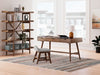 Lyncott - 3 Pc. - Home Office Desk, Chair, Bookcase - Brown - Stylish Home Furniture