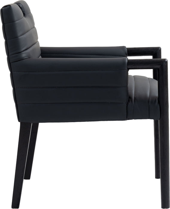 Aimee - Dining Arm Chair - Black Legs