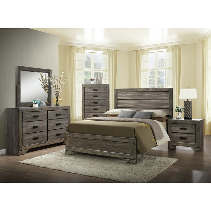 Nathan - Nightstand - Gray Oak Finish - Stylish Home Furniture