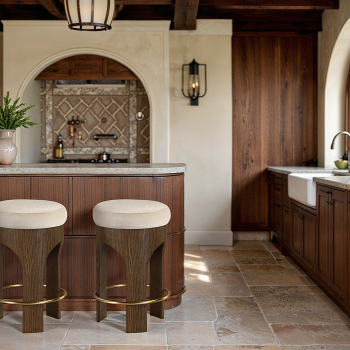 Bocceli - Counter Stool - Brown Base