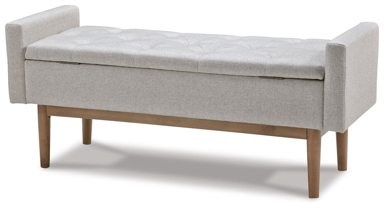 Briarson - Storage Bench - Beige / Brown - Stylish Home Furniture