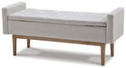 Briarson - Storage Bench - Beige / Brown - Stylish Home Furniture