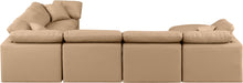 Indulge - Faux Leather 7 Piece Modular Sectional - Tan - Stylish Home Furniture
