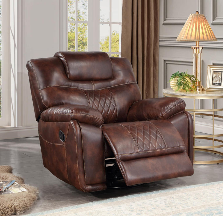U125 - Motion Glider Recliner - Brown