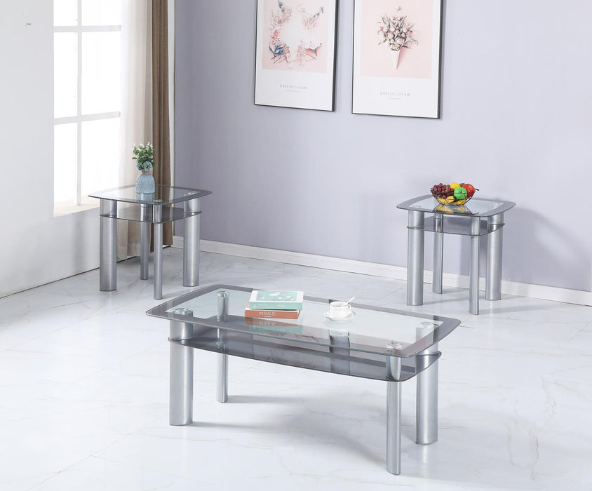 T302 - Table Set (Set of 3) - Charcoal