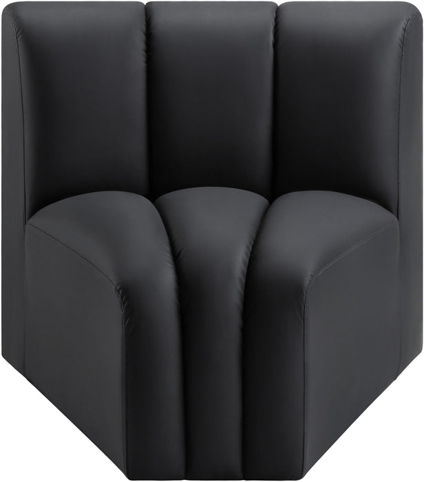 Arc - Faux Leather Curved Corner Chair
