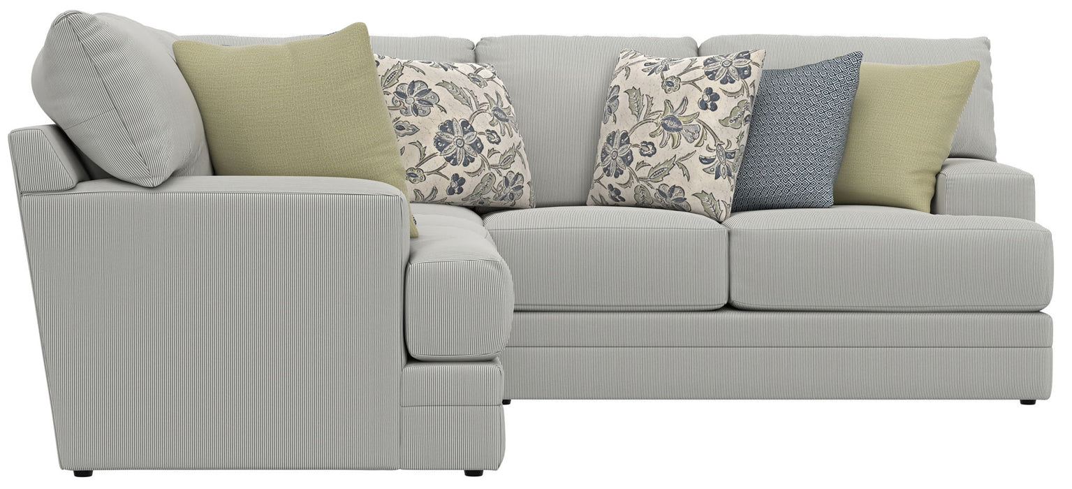Stockbridge - Sectional With Comfort Coil Seating And 9 Accent Pillows Included - Stylish Home Furniture