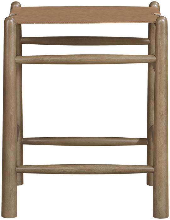 Santos - Backless Counter Stool With Stained Brown Base