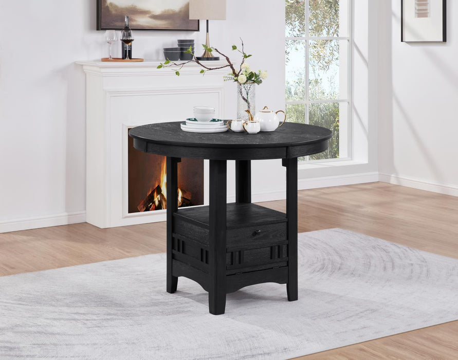 D151 - Counter Height Extension Table Wire Brush - Black