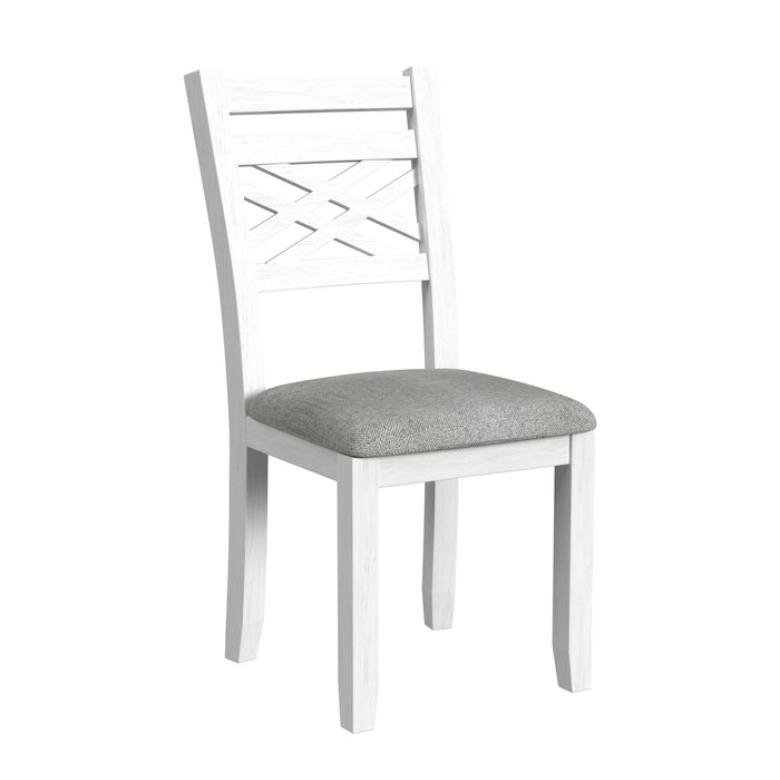 Brooks - 6 Piece Dining Set With Table, 4 Wood Back And Upholstered Seat Chairs, And Bench - Stylish Home Furniture