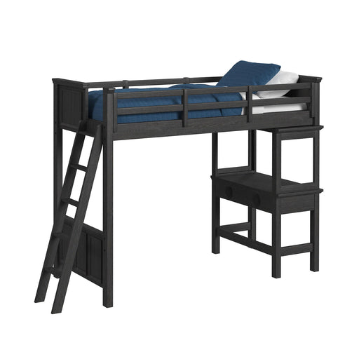 Hampton Kids - Loft Bed With Ladder And Desk With Speaker - Stylish Home Furniture