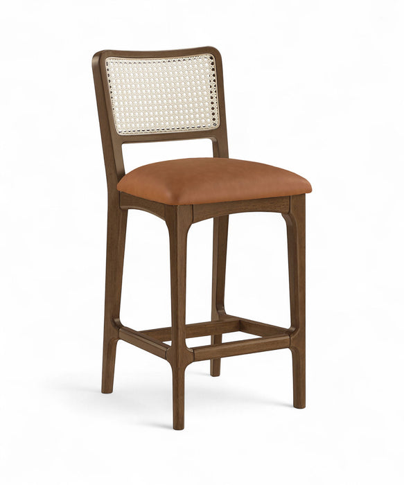 Atrium - Counter Stool With Brushed Brown Base (Set of 2)