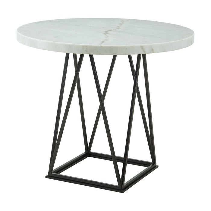 Riko - Round Counter Height Dining Table - White - Stylish Home Furniture