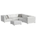 Zandara - 5 Piece Modular Set Sectional With Ottoman - Beige - Stylish Home Furniture