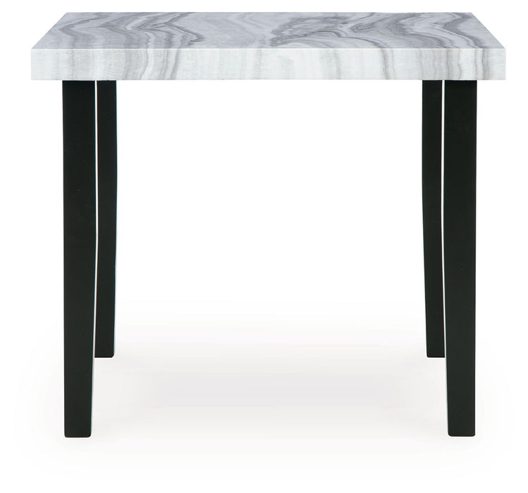 Mervannie - Square Dining Room Counter Table - Gray / Black - Stylish Home Furniture