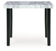 Mervannie - Square Dining Room Counter Table - Gray / Black - Stylish Home Furniture