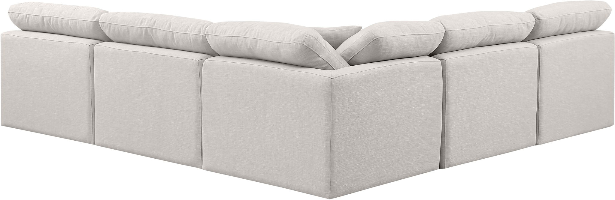 Indulge - Linen 5 Piece Modular Corner Armless Sectional - Stylish Home Furniture
