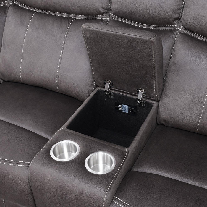 U90 - 3 Piece Reclining Sectional - Brown