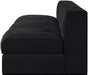 Rummi - Velvet Performance Fabric Upholstered 3 Piece Modular Armless Sofa - Stylish Home Furniture