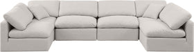 Indulge - Linen 6 Piece Modular U-Shaped Sectional - Stylish Home Furniture