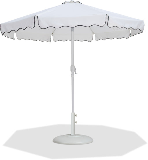 Amalfi - Patio Umbrella - White Base / White Pole