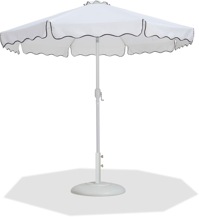 Amalfi - Patio Umbrella - White Base / White Pole