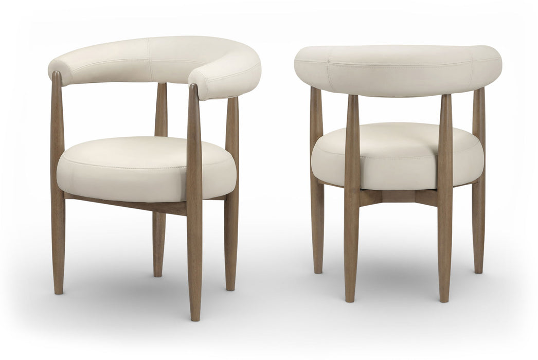 Sable - Vegan Leather Upholstered Dining Chair (Set of 2) - Brown Base - Stylish Home Furniture