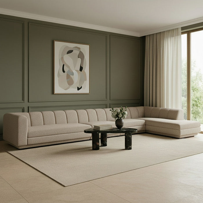 Modari - Sectional - Beige - Stylish Home Furniture