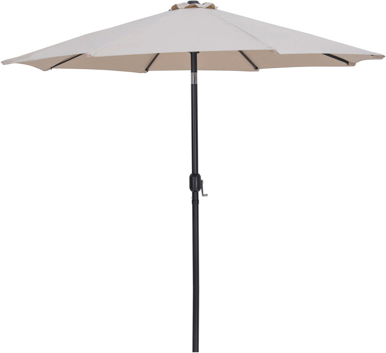 Fiji - Aluminum Patio Umbrella With Round White And Black Base