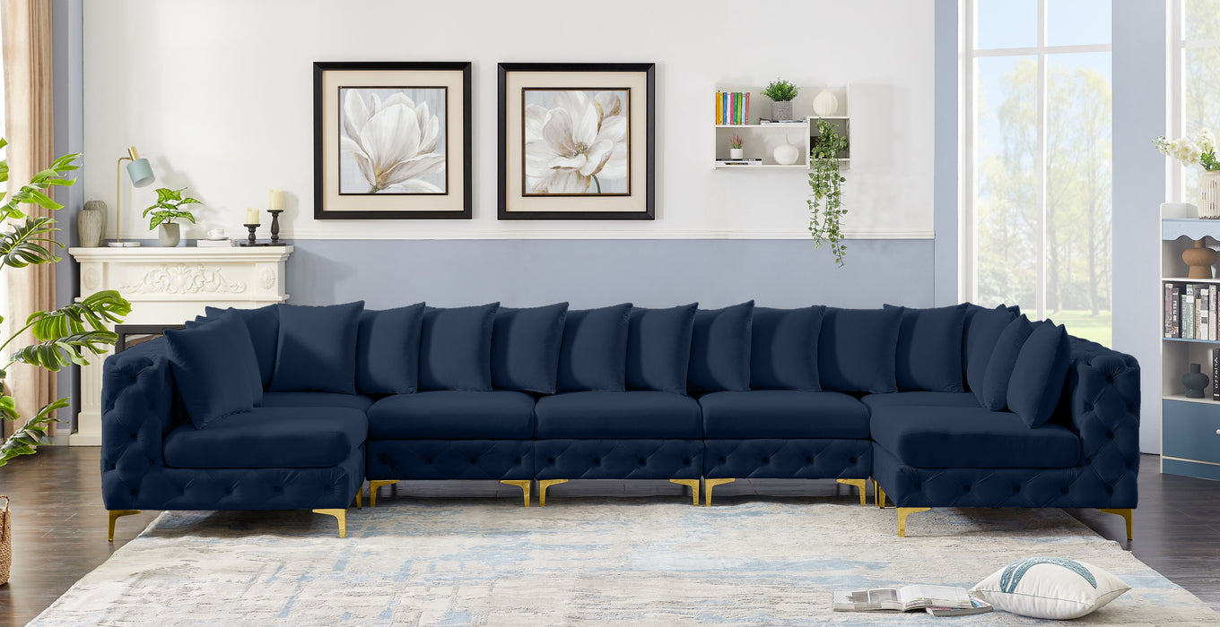 Tremblay - Modular Sectional 7 Piece - Navy - Fabric