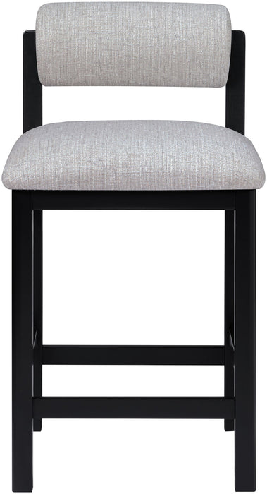 Roundhill - Fabric Counter Stool - Black Frame