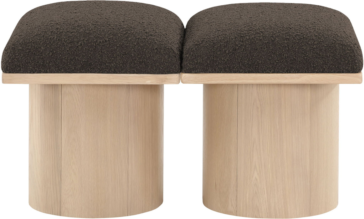 Pavilion - 2 Piece Modular Bench With Natural Base