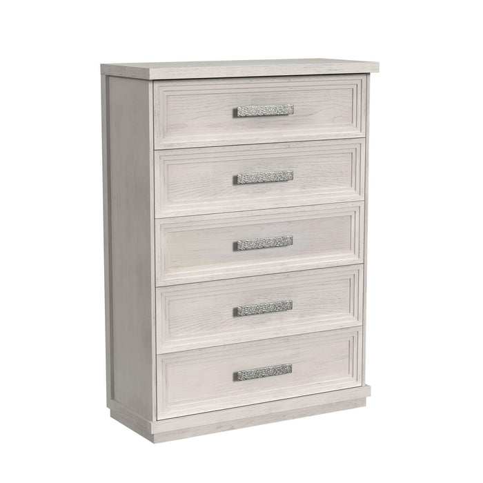 Avalanche - 5-Drawer Chest - Antique White - Stylish Home Furniture