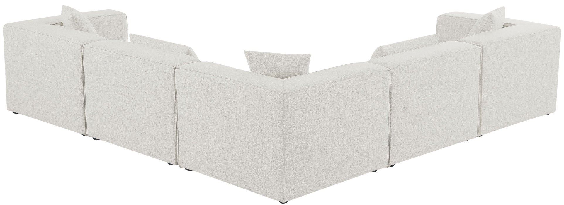 Cube - Linen 5 Piece Modular Corner Sectional