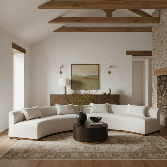 Avanti - 182.5" Chenille Fabric Upholstered 2 Piece Modular Sectional - Stylish Home Furniture