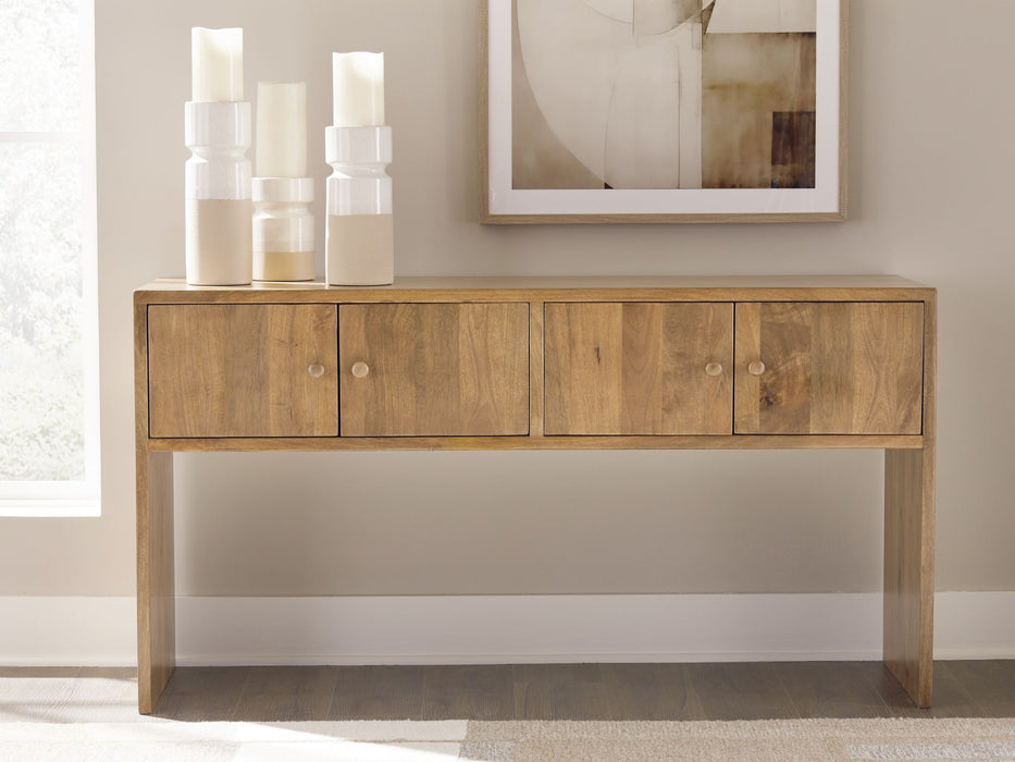 Ella Grove - Console - Rich Brown - Stylish Home Furniture