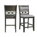 Amherst - Counter Side Chair With Fabric Cushion (Set of 2) - Gray Finish - Stylish Home Furniture