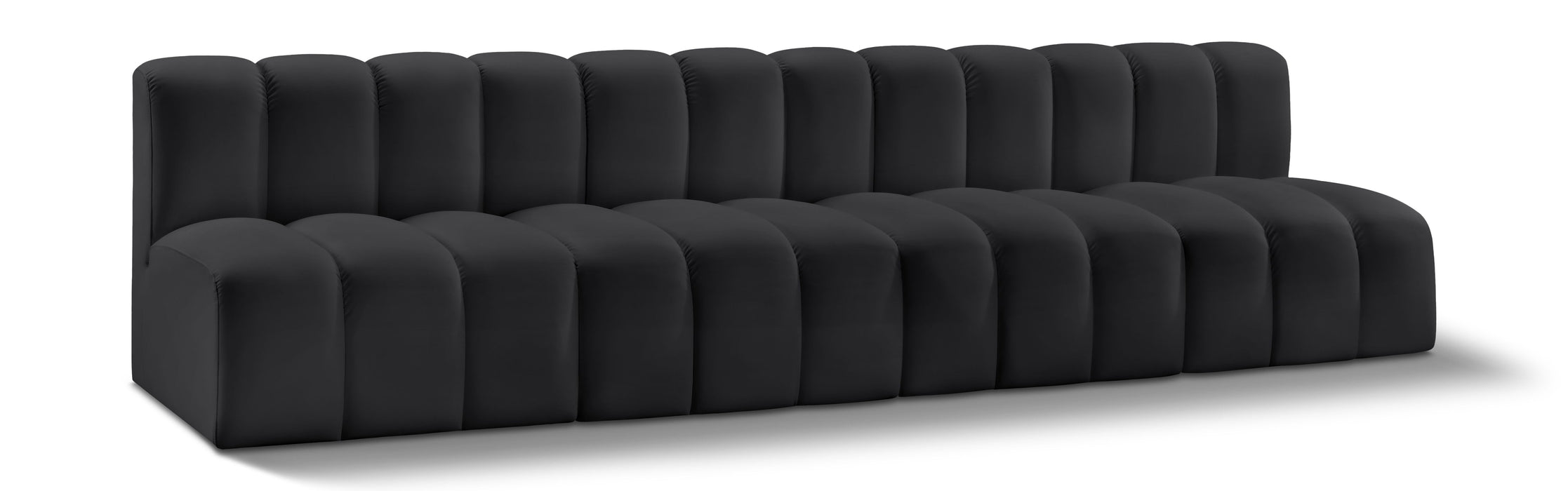 Arc - Faux Leather 4 Seats Modular Sofa
