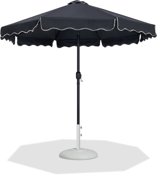 Amalfi - Patio Umbrella - White Base / Black Pole