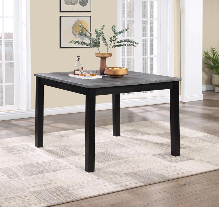 D199 - 5 Piece Dining Room Set (Counter Table With 4 Chairs) - Gray