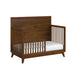 Malia - Crib With High Headboard And Guardrail - Walnut - Stylish Home Furniture