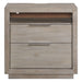 Arcadia - 2-Drawer Nightstand With USB - Gray - Stylish Home Furniture