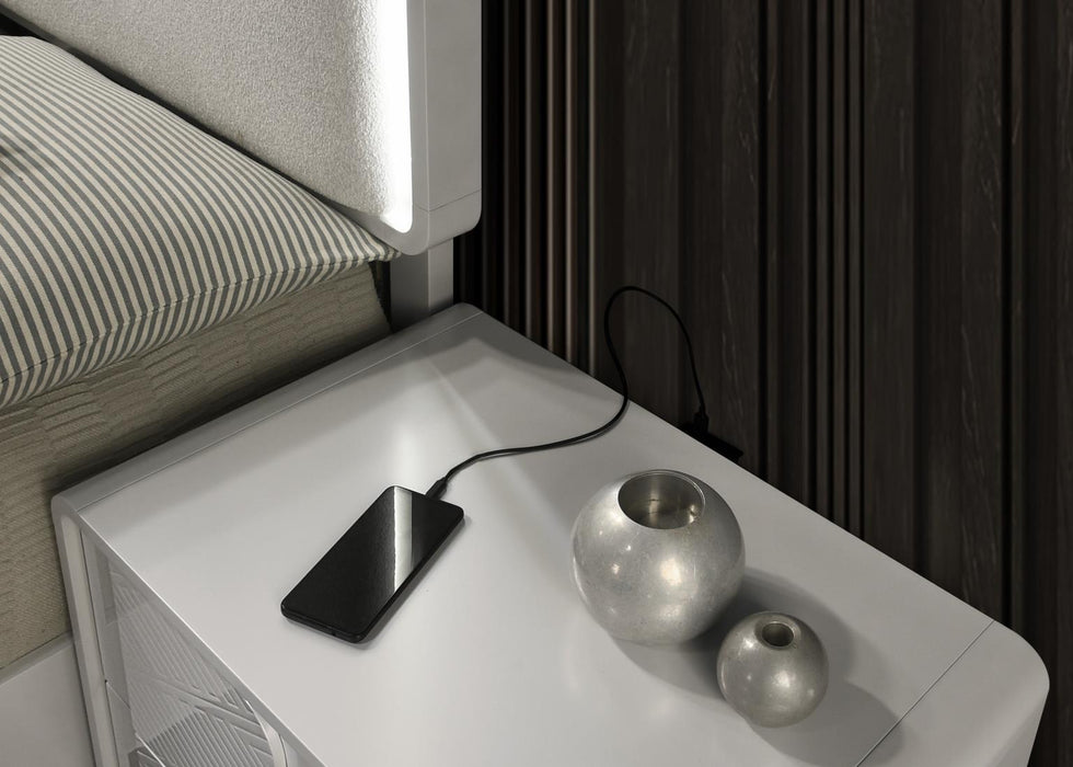 B023 - Nightstand - Cool Gray