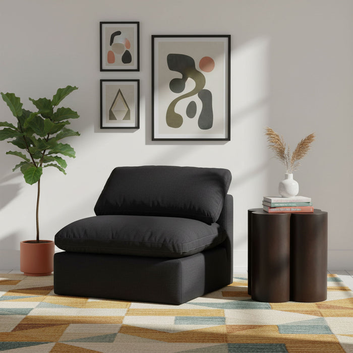 Indulge - Linen Armless Chair - Stylish Home Furniture