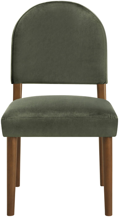 Varinelle - Velvet Dining Chair (Set of 2) - Walnut Frame