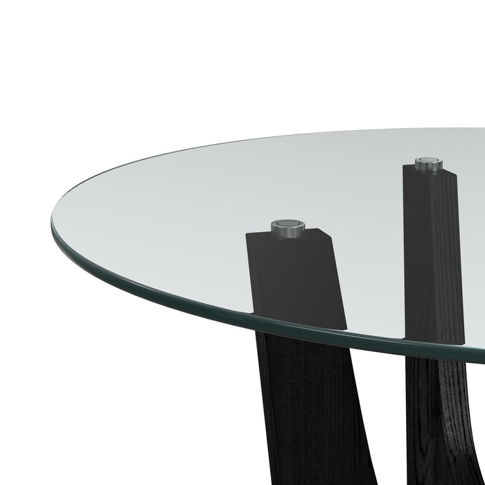 Oregon - Round Table With Glass Top - Stylish Home Furniture