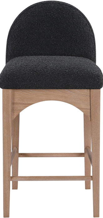 Waldorf - Boucle Stool With Natural Legs