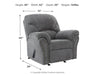 Allmaxx - Rocker Recliner - Pewter - Stylish Home Furniture
