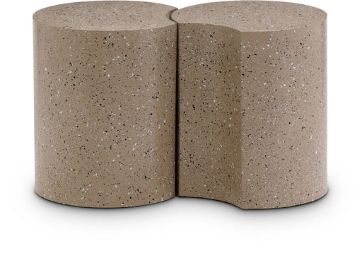 Dimple - 2 Piece Modular End Table - Terazzo Finish